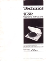 Technics - SLD-20 - Owners manual 